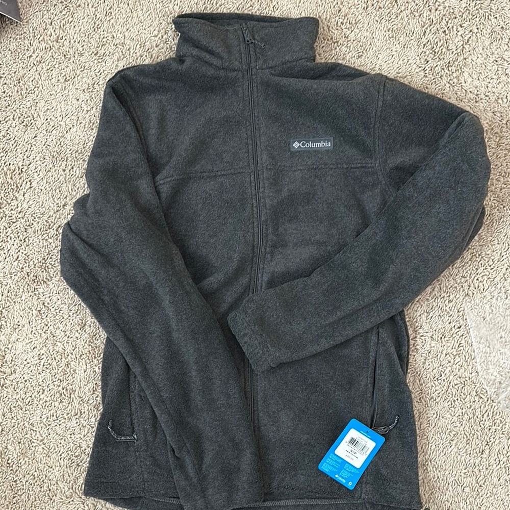 NWT Columbia Men’s Small Gray Fleece Jacket